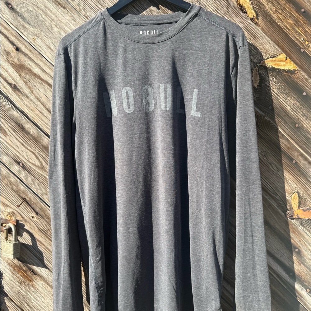 NOBULL Men's Navy Long Sleeve Tee